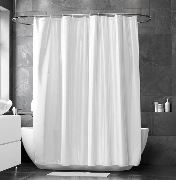 Duschdraperi Match Vit 200x240cm extra höjd